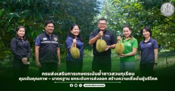 กรมส่งเสริมการเกษตรเน้นย้ำชาวสวนทุเรียน คุมเข้มคุณภาพ – มาตรฐาน ยกระดับการส่งออก สร้างความเชื่อมั่นผู้บริโภค