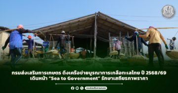 กรมส่งเสริมการเกษตร ดึงเครือข่ายบูรณาการเกลือทะเลไทย ลุย Sea to Government คงเสถียรภาพราคา ปี 2568/69