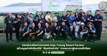 กรมส่งเสริมการเกษตร หนุน Young Smart Farmerสร้างมูลค่าผักอินทรีย์ “ล้อมรักฟาร์ม” จากพะเยาสู่ตลาดพรีเมียม