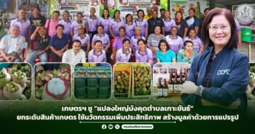 เกษตรฯ ชู “แปลงใหญ่มังคุดตำบลเกาะขันธ์” ต้นแบบยกระดับสินค้าเกษตร ใช้นวัตกรรมเพิ่มประสิทธิภาพ สร้างมูลค่าด้วยการแปรรูป